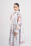 3 Pc Printed Silk Suit