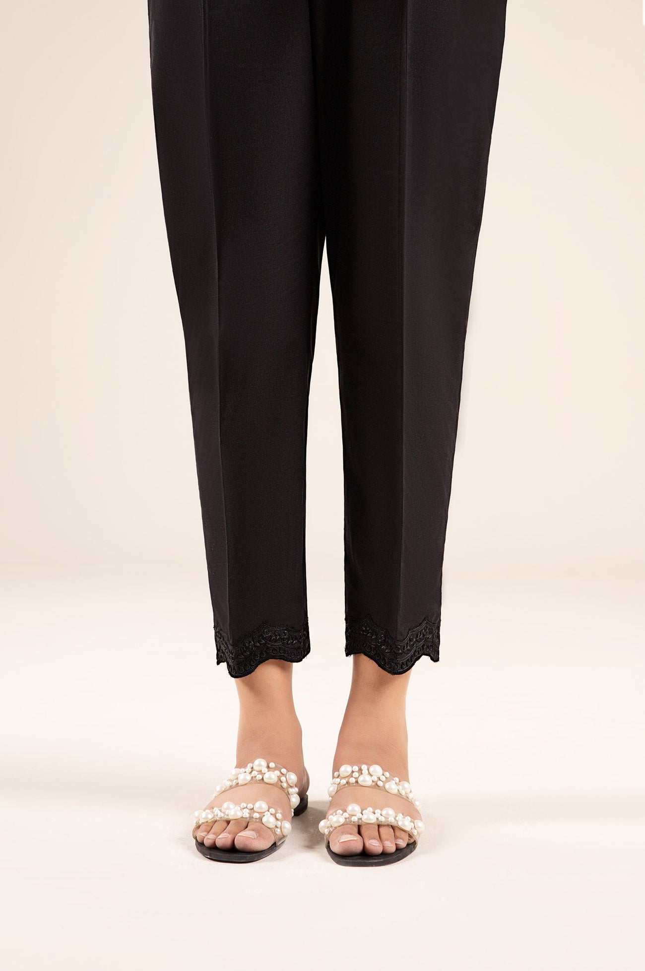 Embroidered Cambric Trouser