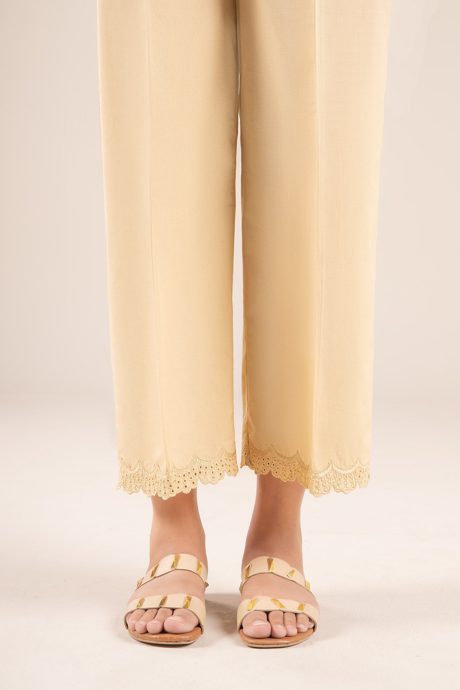 Embroidered Cambric Trouser