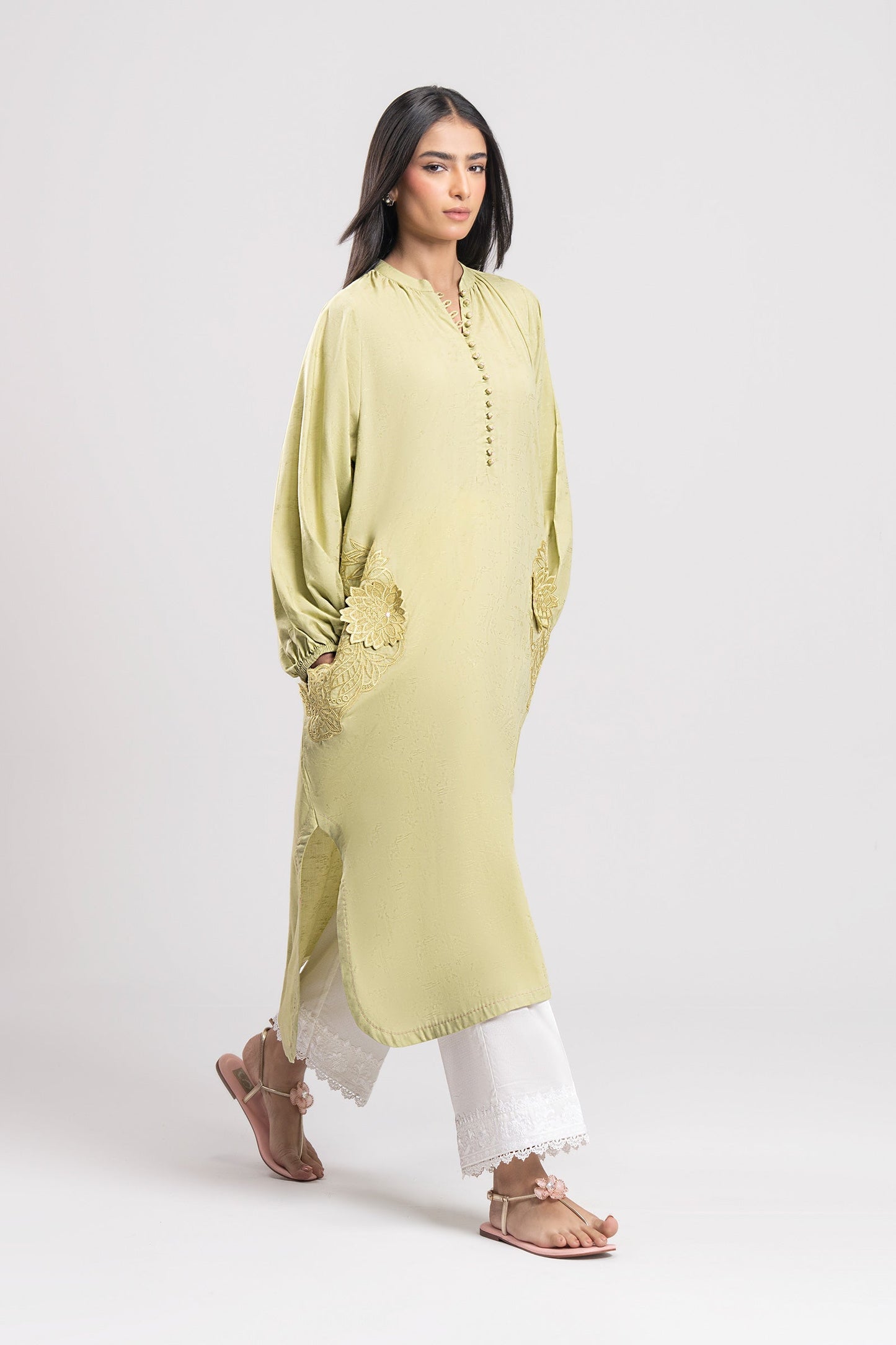 Embroidered Dobby Viscose Shirt