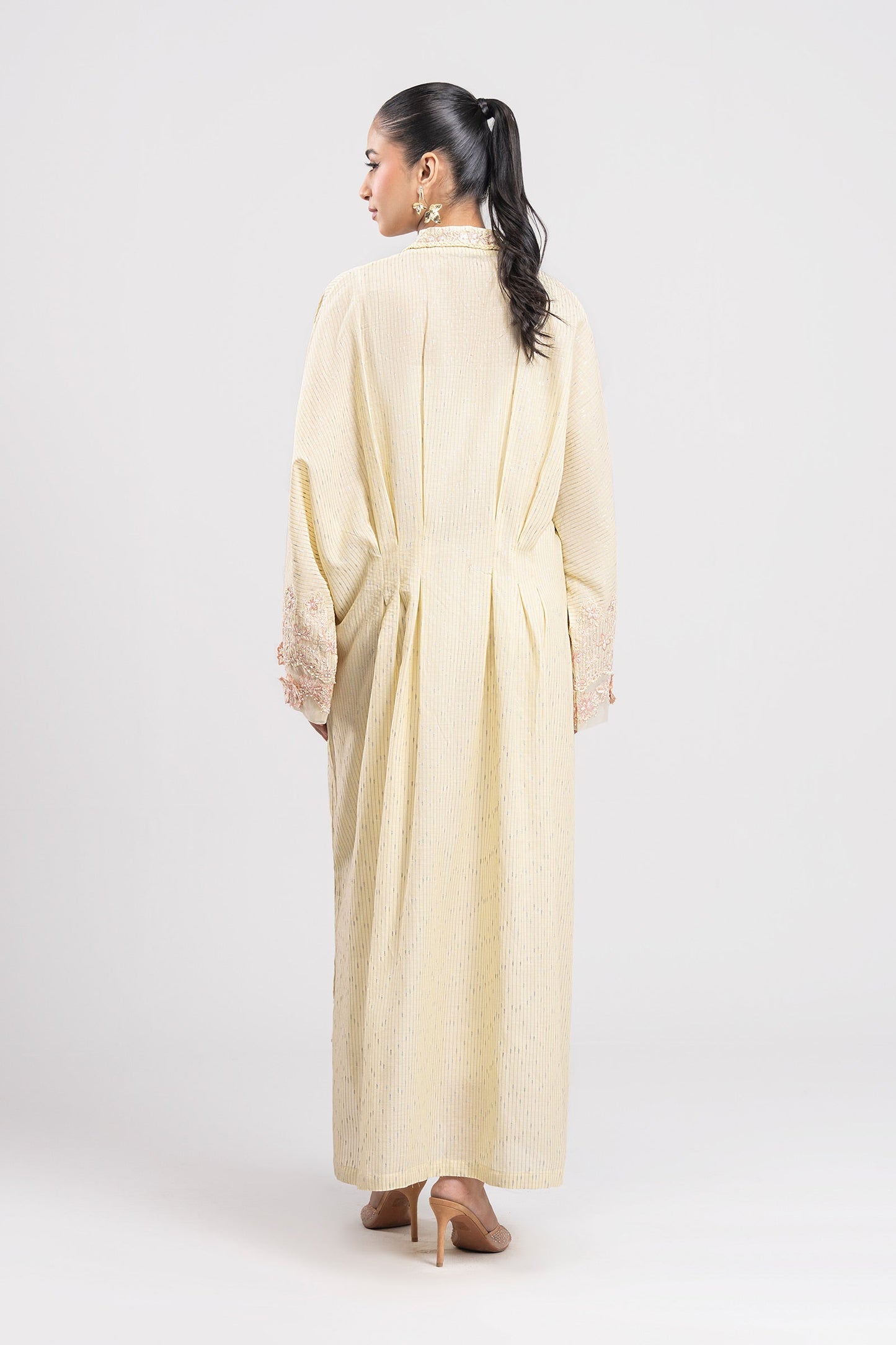 Embroidered Yarn dyed Kaftan