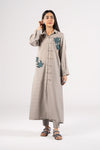 Embroidered Textured Cotton Shirt
