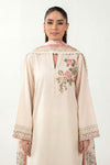 2 Pc Embroidered Textured Cotton Suit