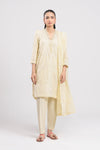 2 Pc Embroidered Textured Cotton Suit