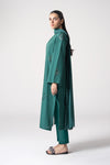 2 Pc Embroidered Textured Cotton Suit