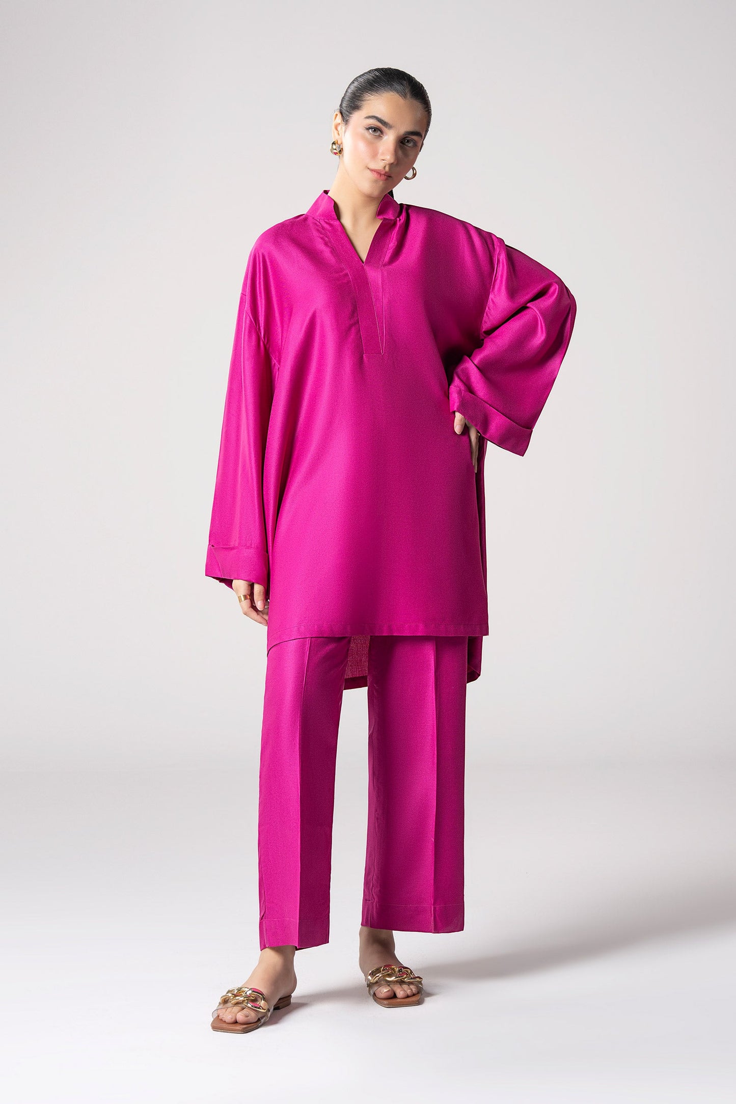 2 Pc Dyed Twill Suit
