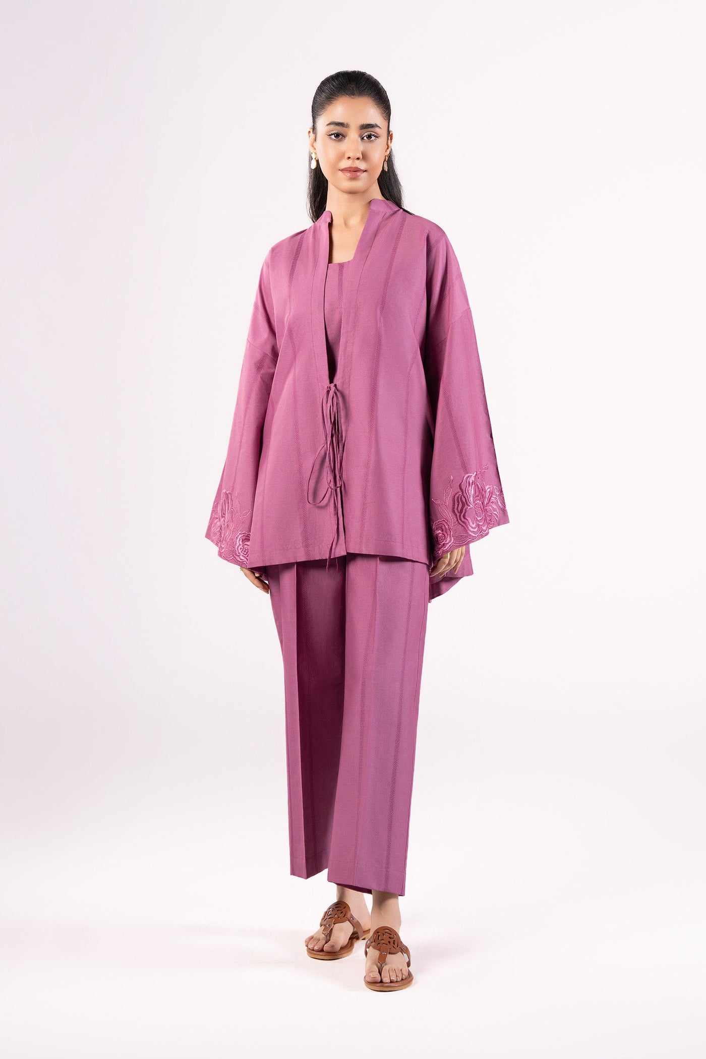 2 Pc Dyed Textured Cotton Suit | MB-CS25-185