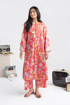 2 Pc Embroidered Slub Lawn Suit