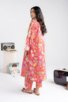2 Pc Embroidered Slub Lawn Suit