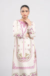 2 Pc Embroidered Slub Lawn Suit