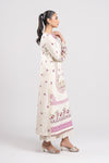 2 Pc Embroidered Slub Lawn Suit