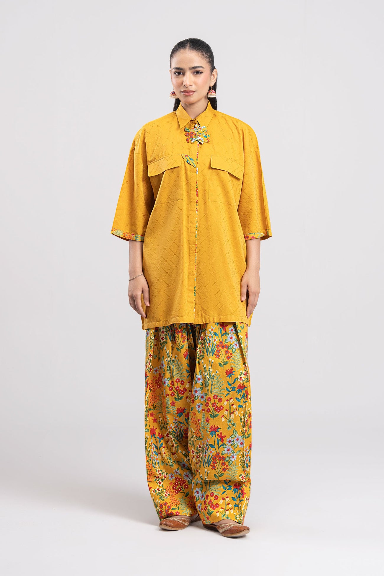 2 Pc Printed Viscose Suit