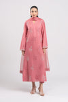 3 Pc Embroidered Lurex Cotton Suit