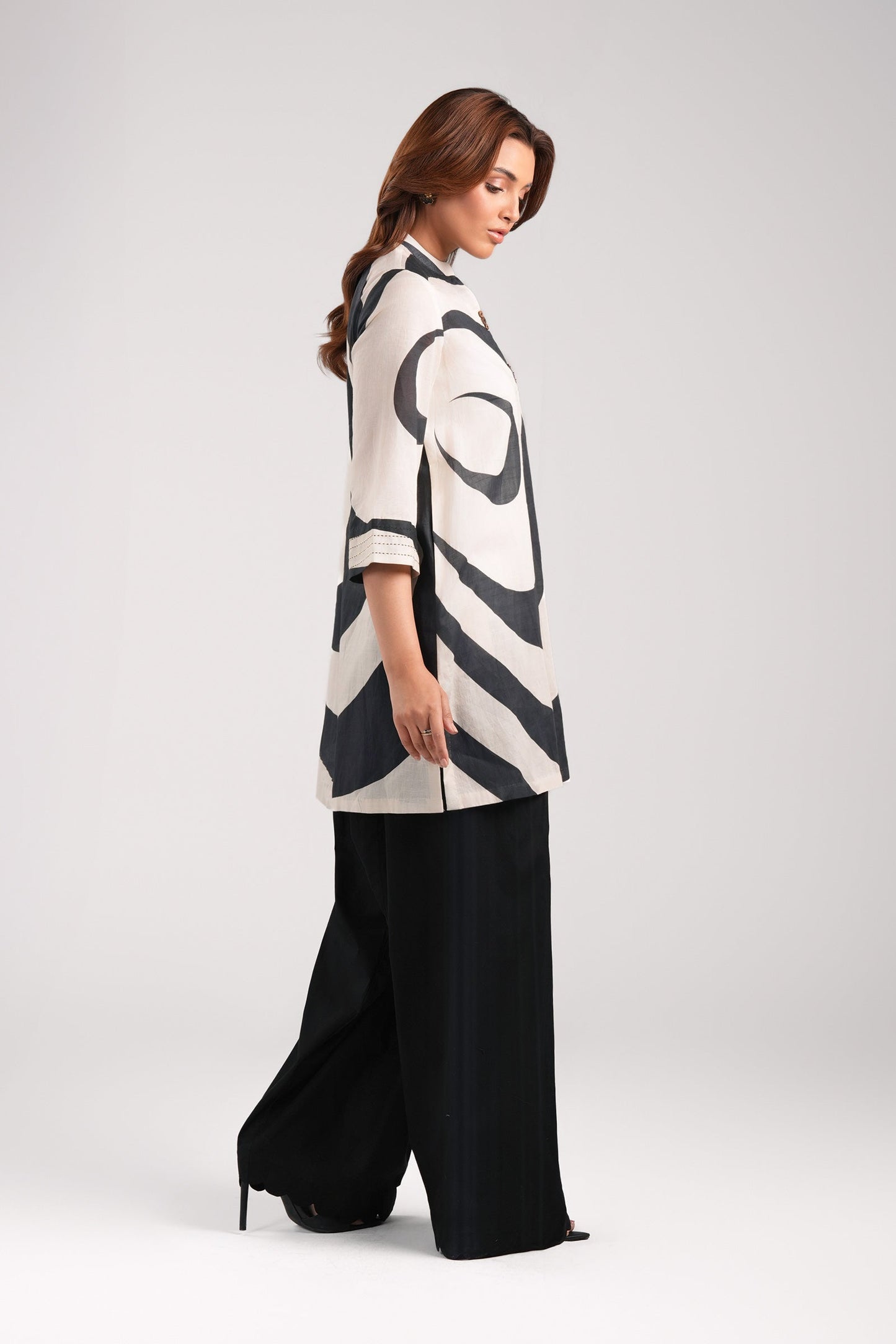 Printed Slub Lawn Shirt