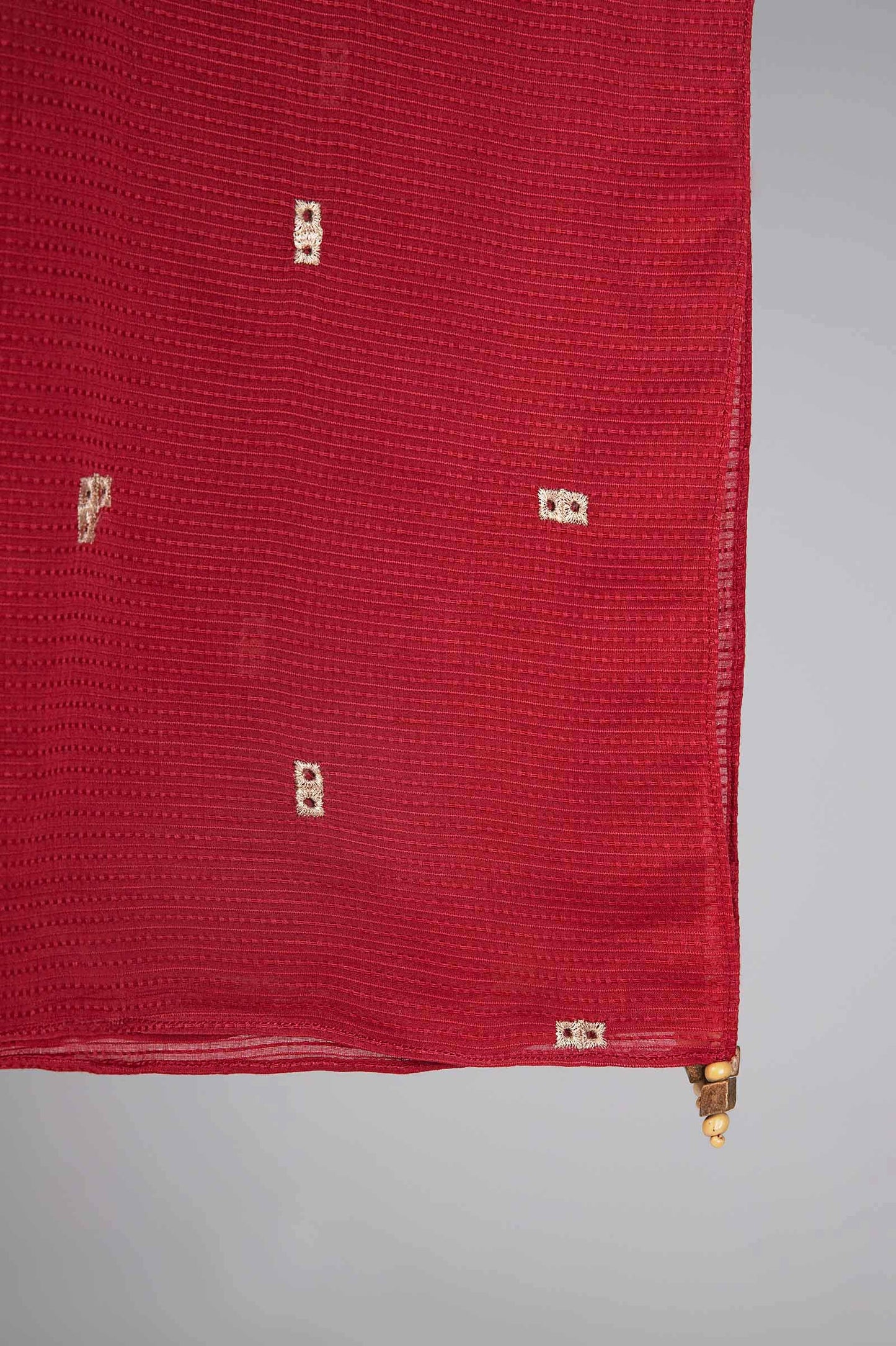 Embroidered Textured Voile Dupatta