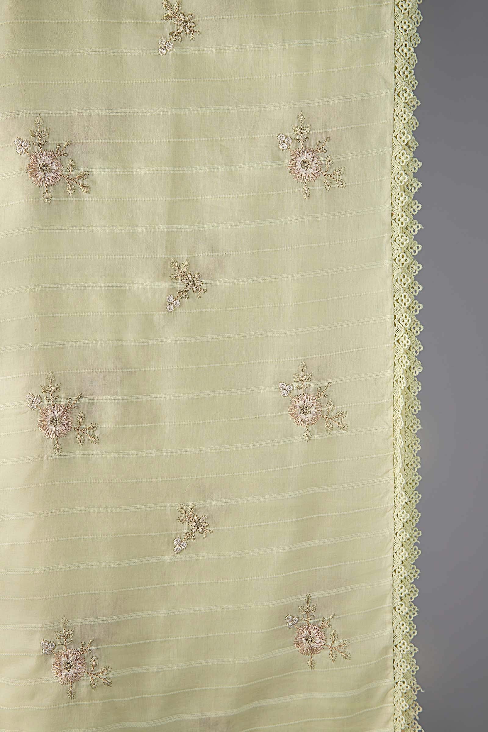 Embroidered Textured Voile Dupatta