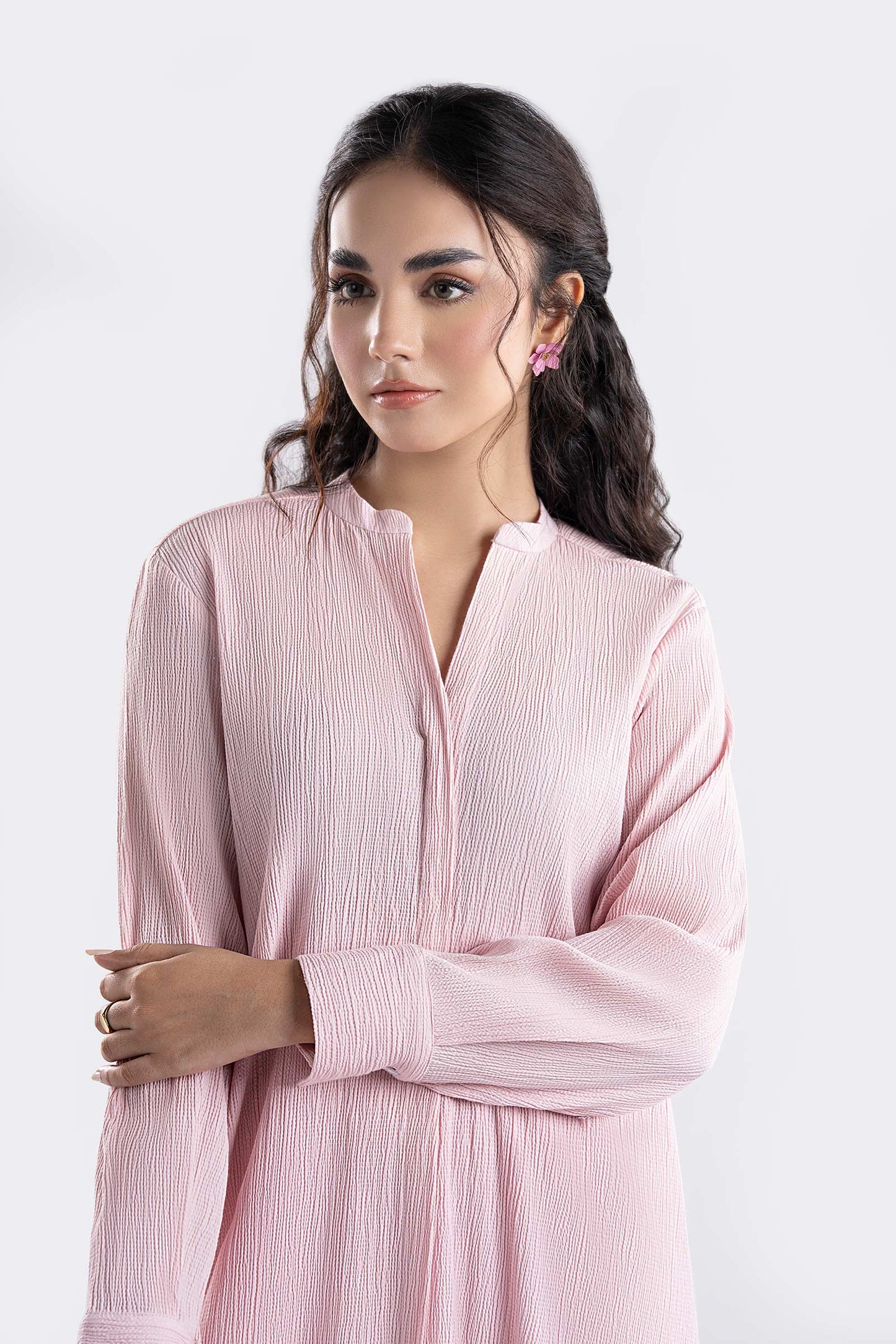 2 Pc Dyed Seersucker Suit