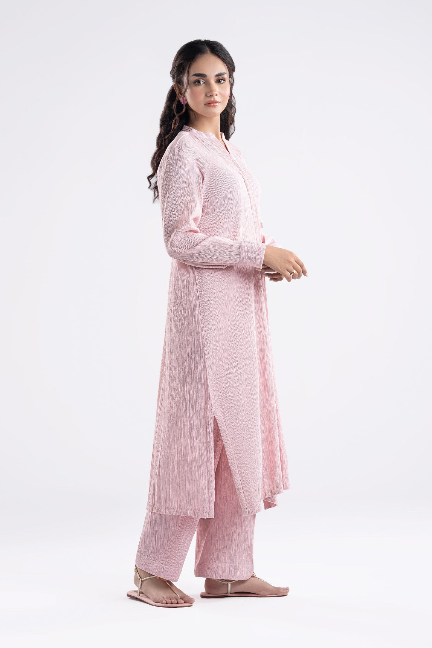 2 Pc Dyed Seersucker Suit