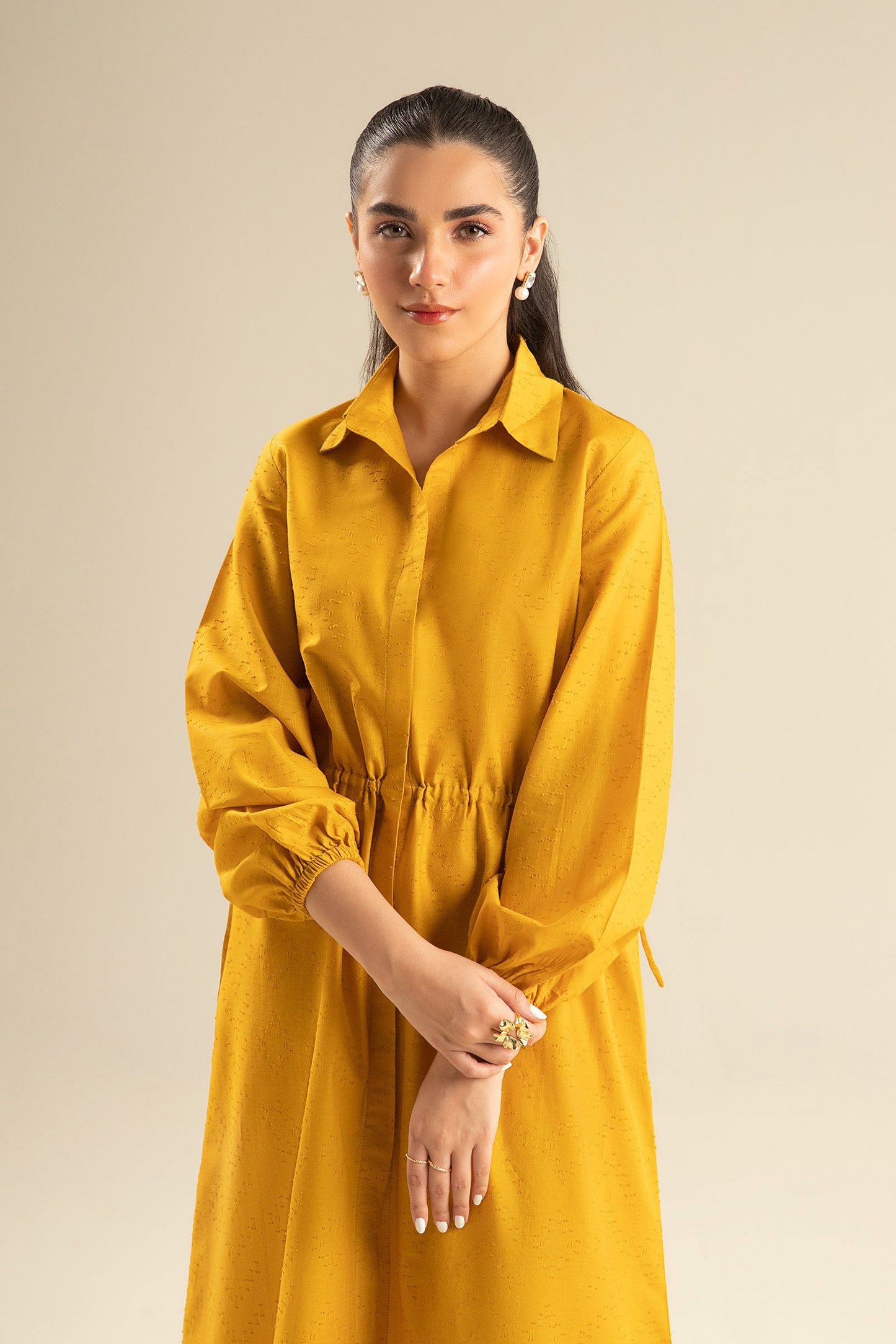 Dyed Textured Dress
