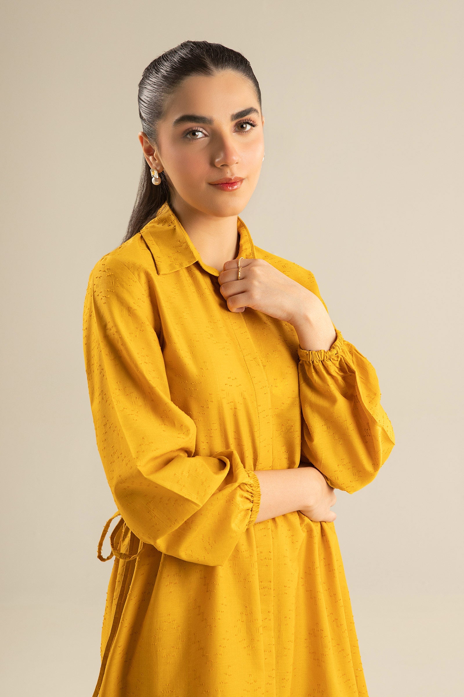 Dyed Textured Dress