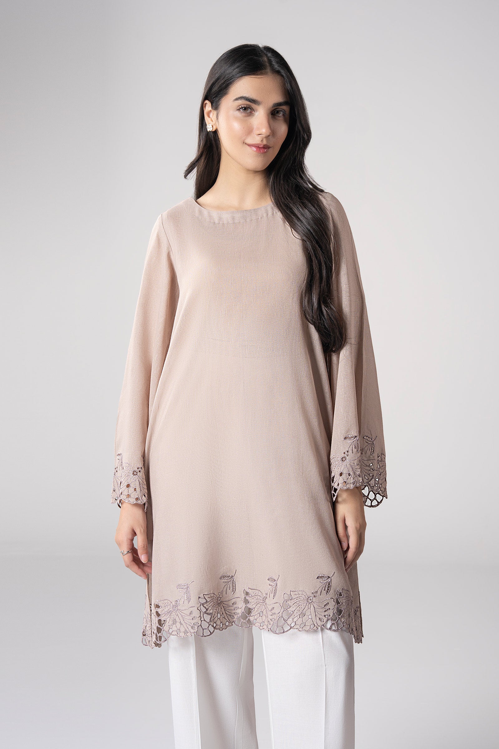 Embroidered Karandi Shirt