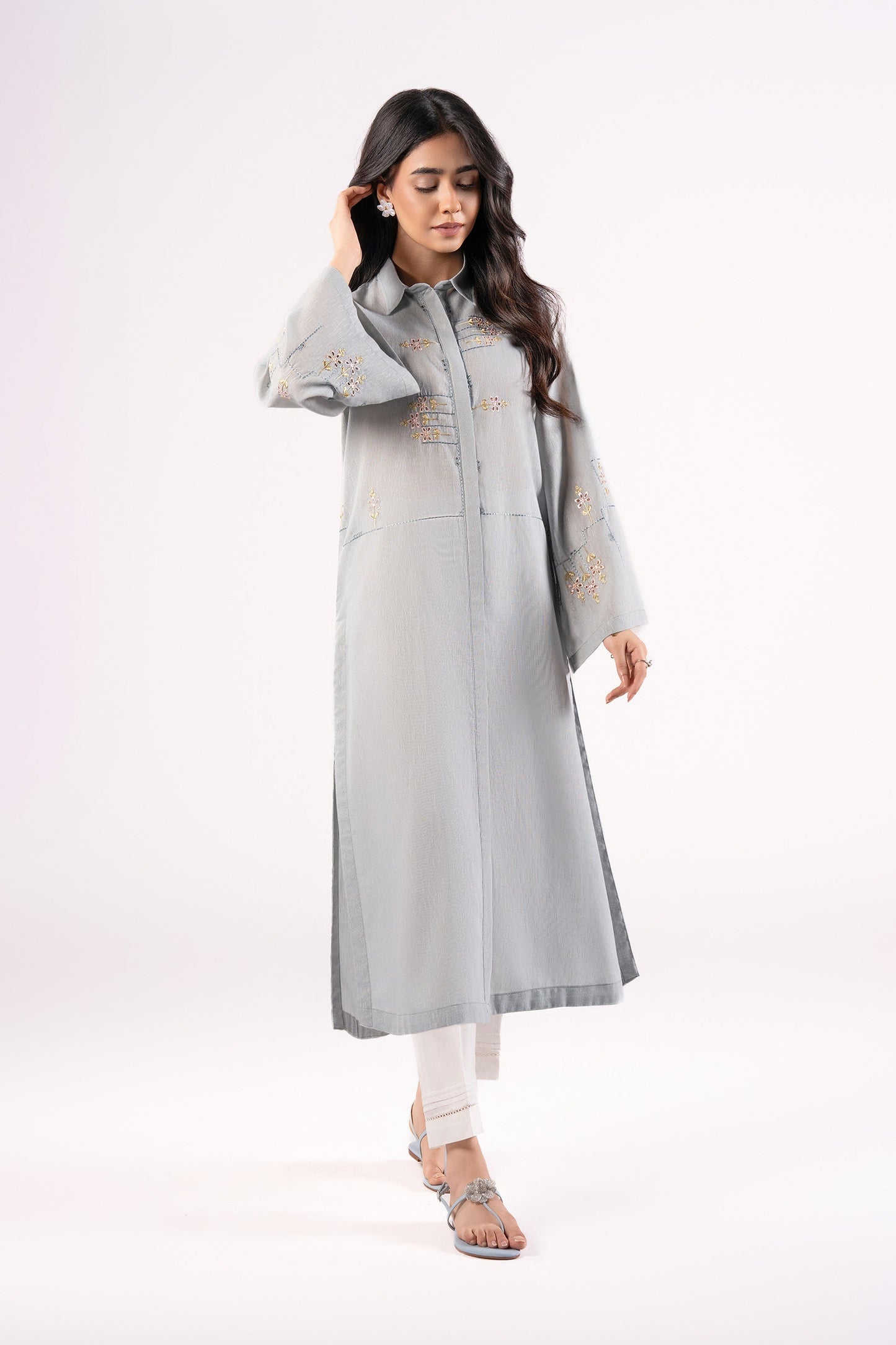 Embroidered Karandi Tunic