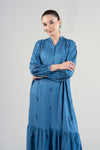 Embroidered Ripstop Dress