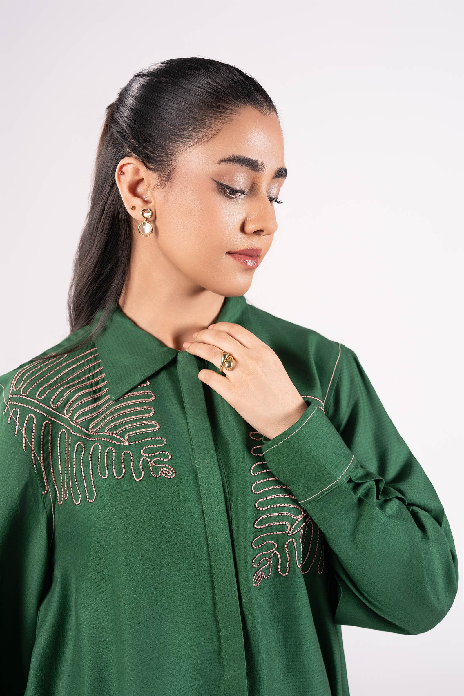 Embroidered Ripstop Shirt