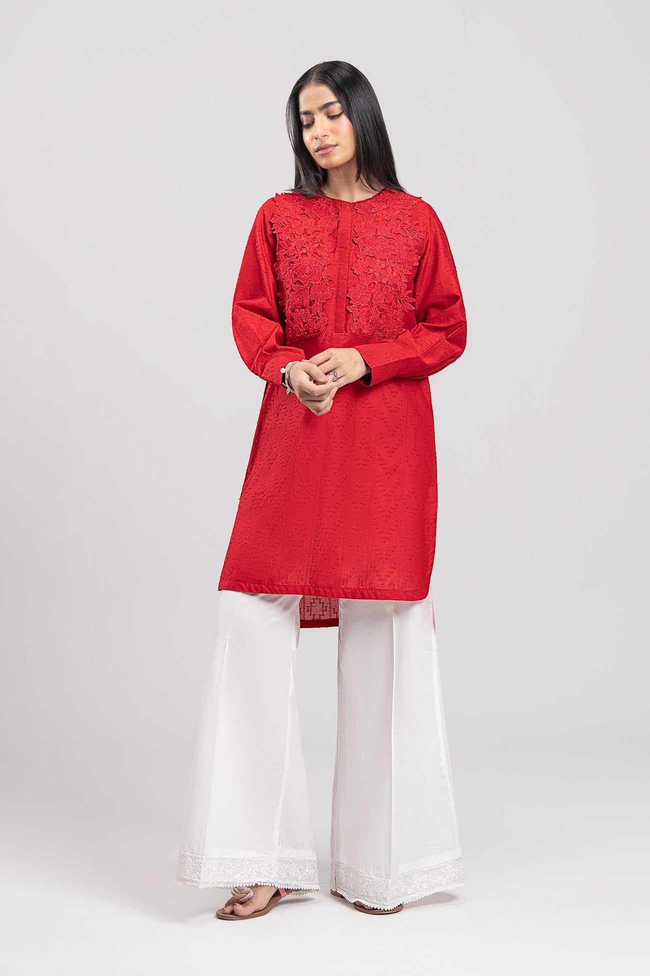 Embroidered Textured Shirt