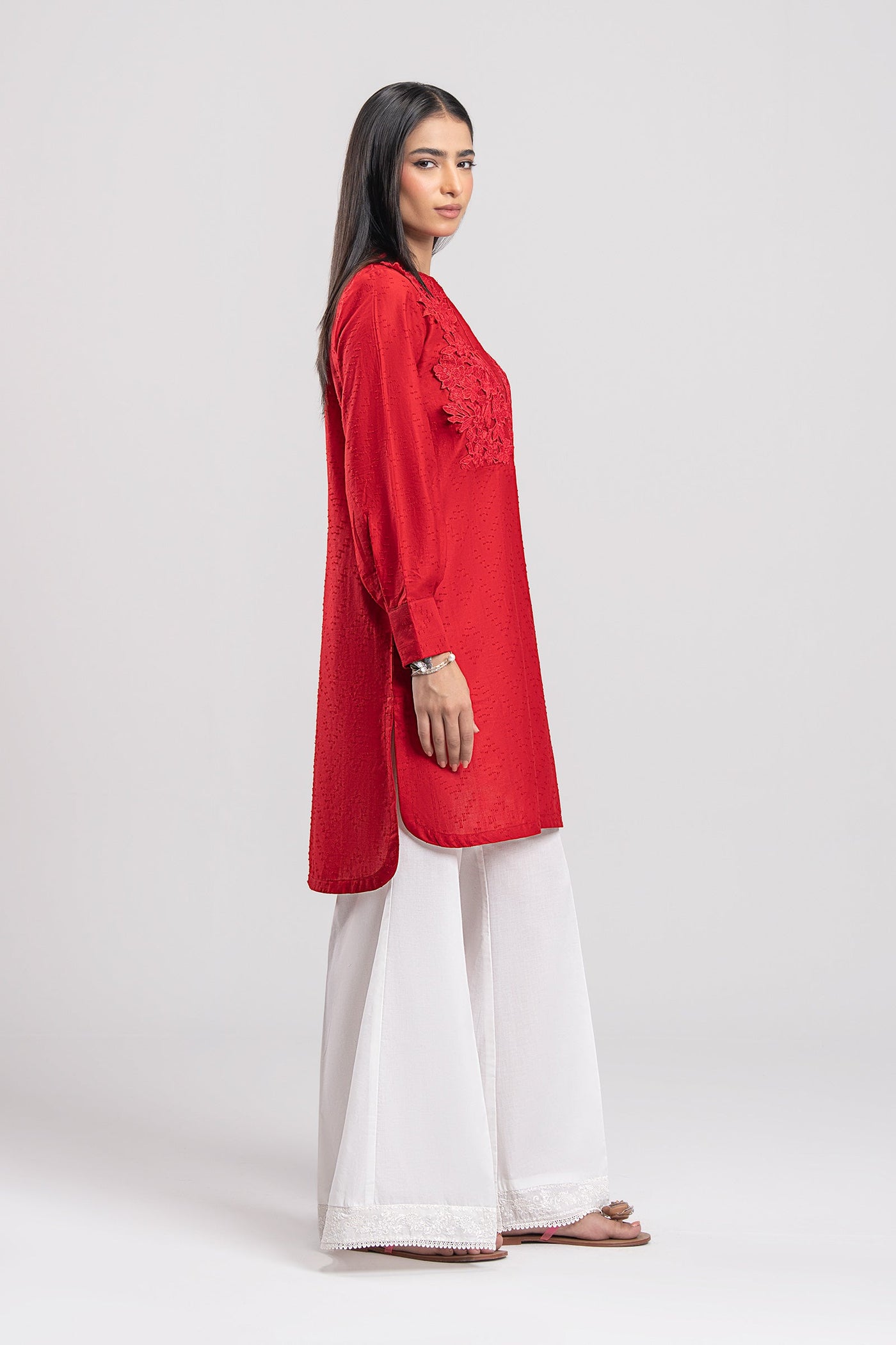 Embroidered Textured Shirt