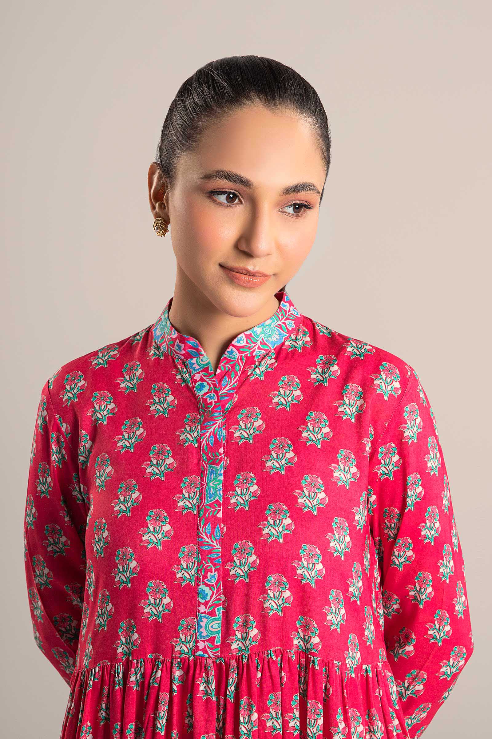 Printed Arabic Lawn Dress