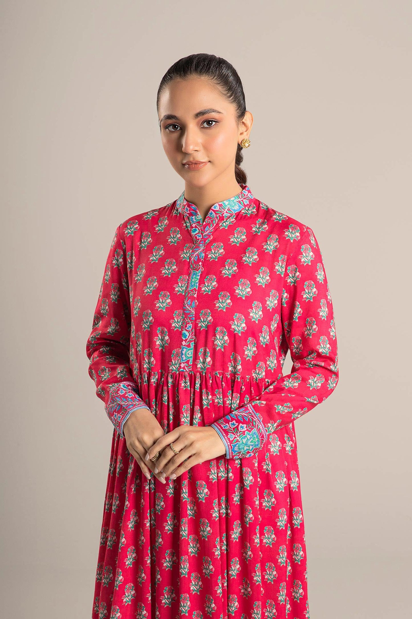 Printed Arabic Lawn Dress
