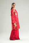 2 Pc Printed Jacquard Viscose Suit