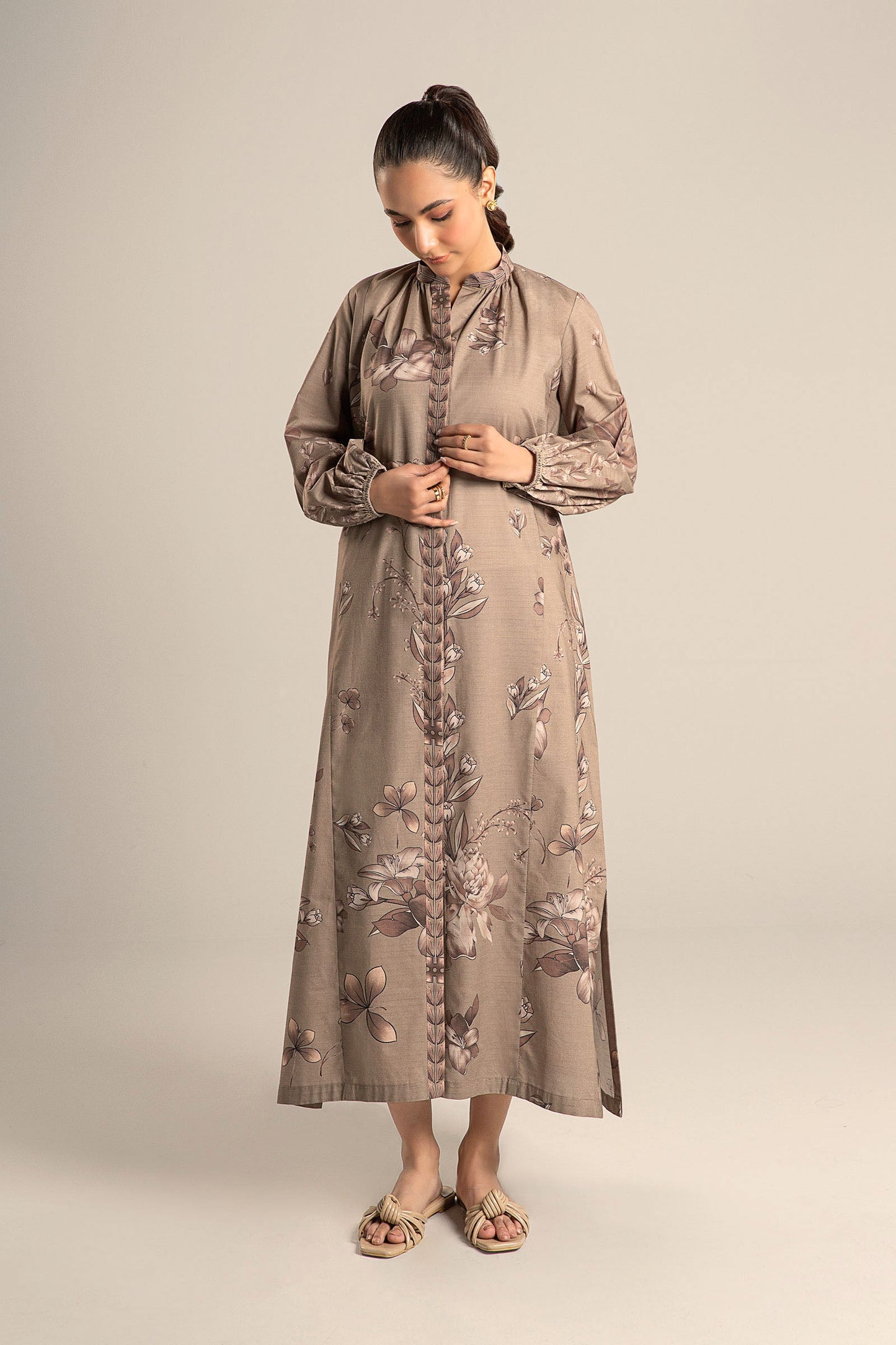 Printed Self Pinstripe Tunic