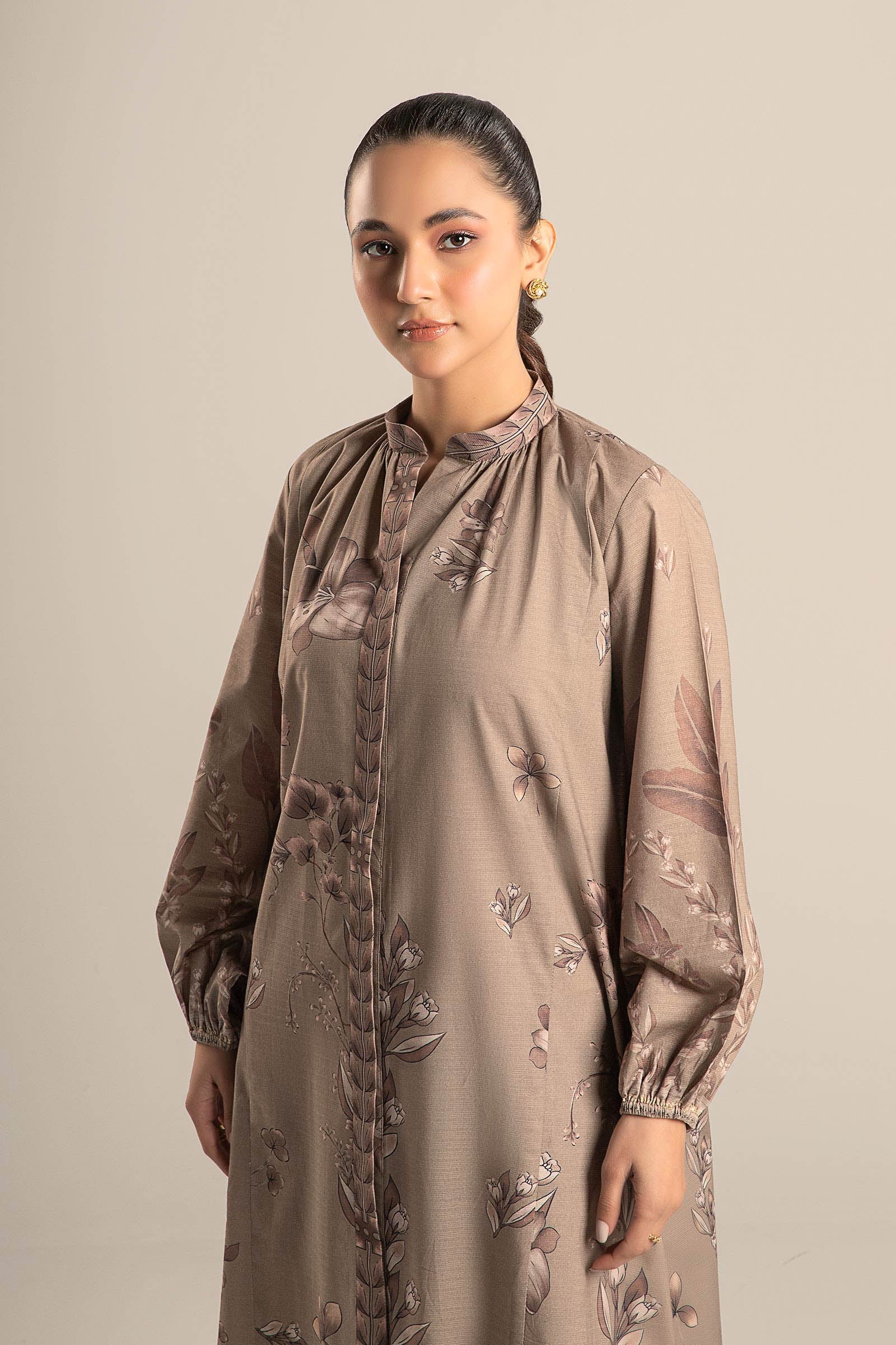 Printed Self Pinstripe Tunic