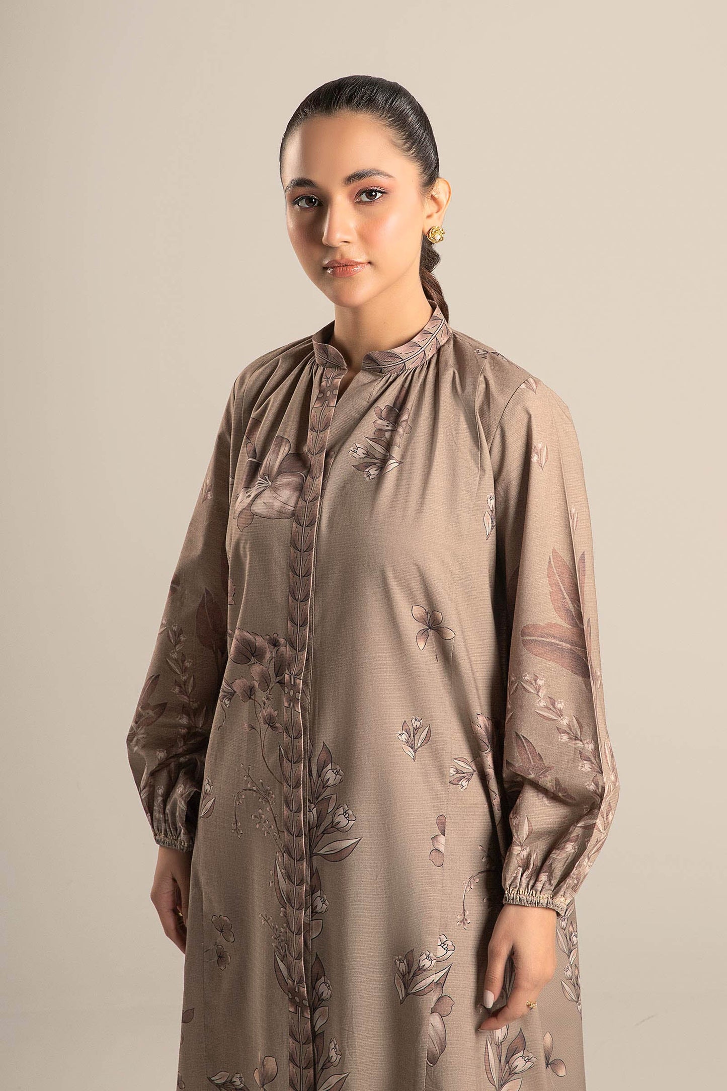 Printed Self Pinstripe Tunic