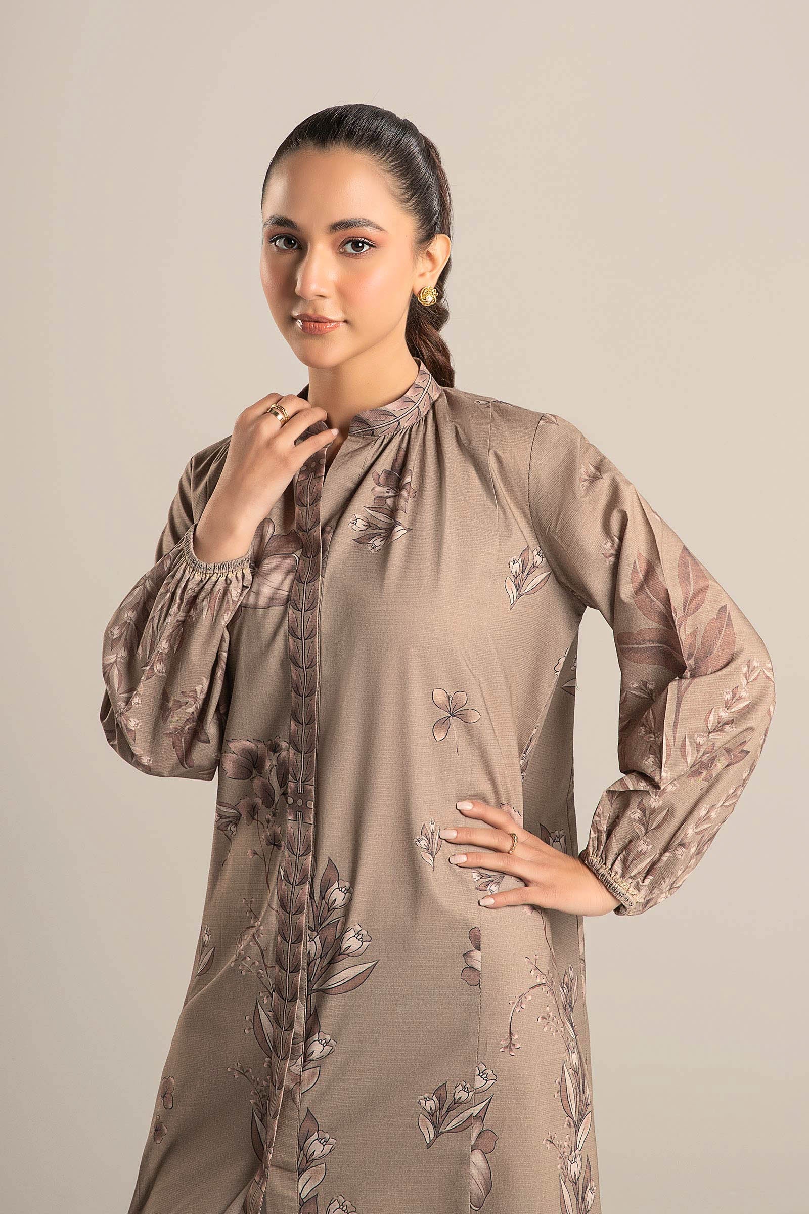 Printed Self Pinstripe Tunic