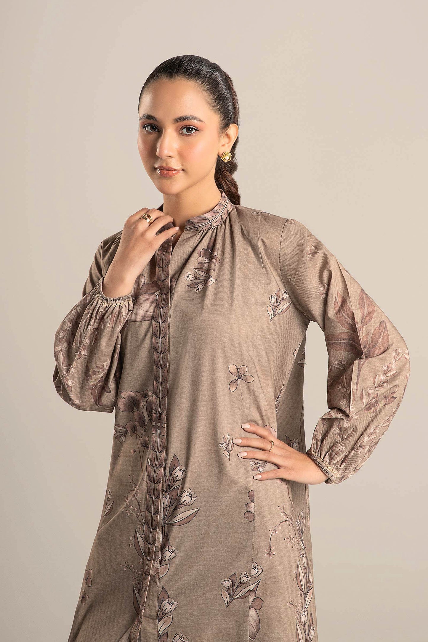 Printed Self Pinstripe Tunic