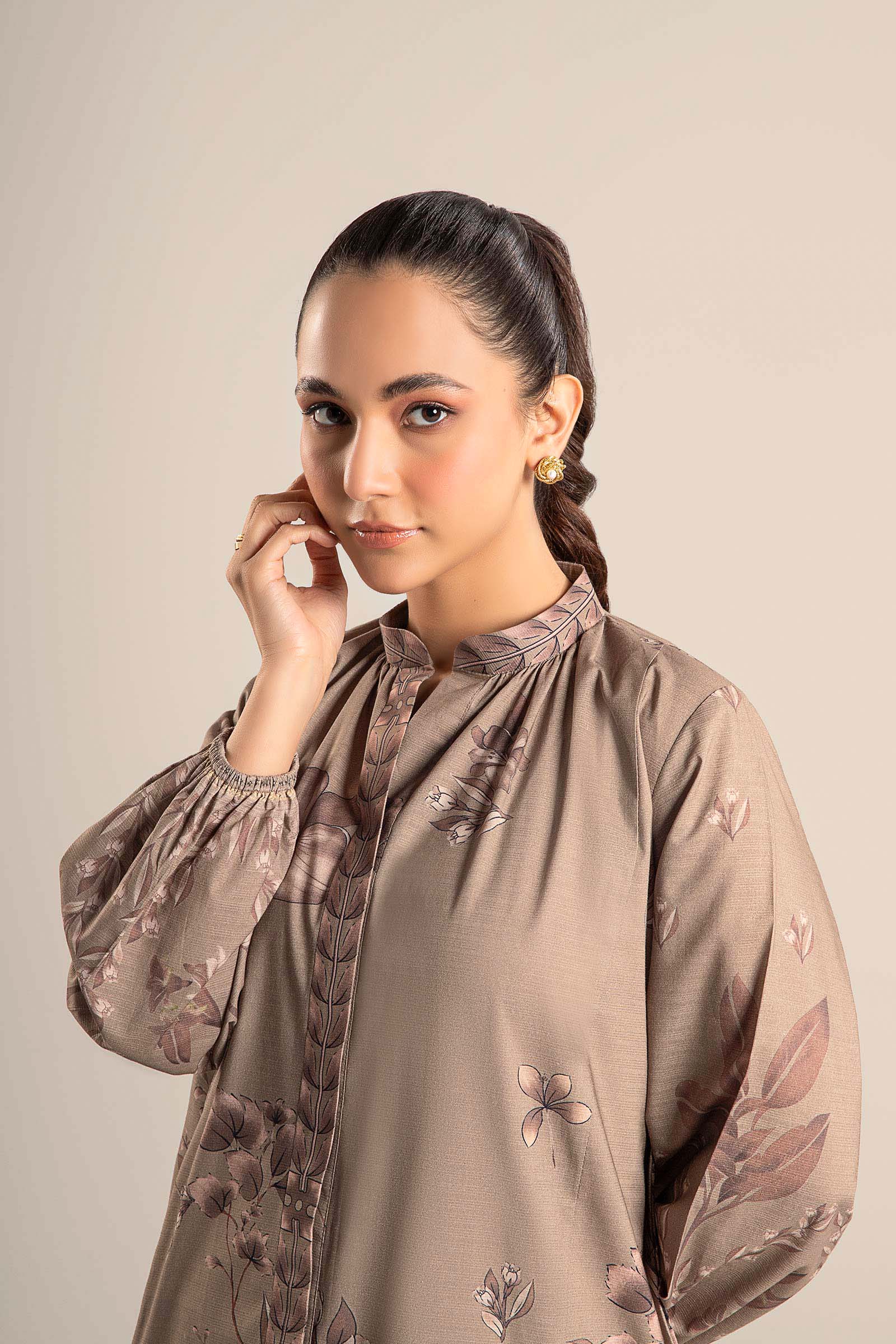 Printed Self Pinstripe Tunic