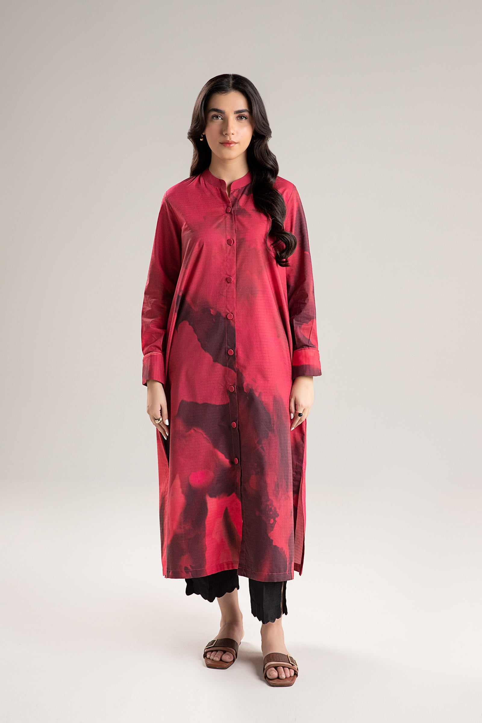 Printed Self Pinstripe Tunic