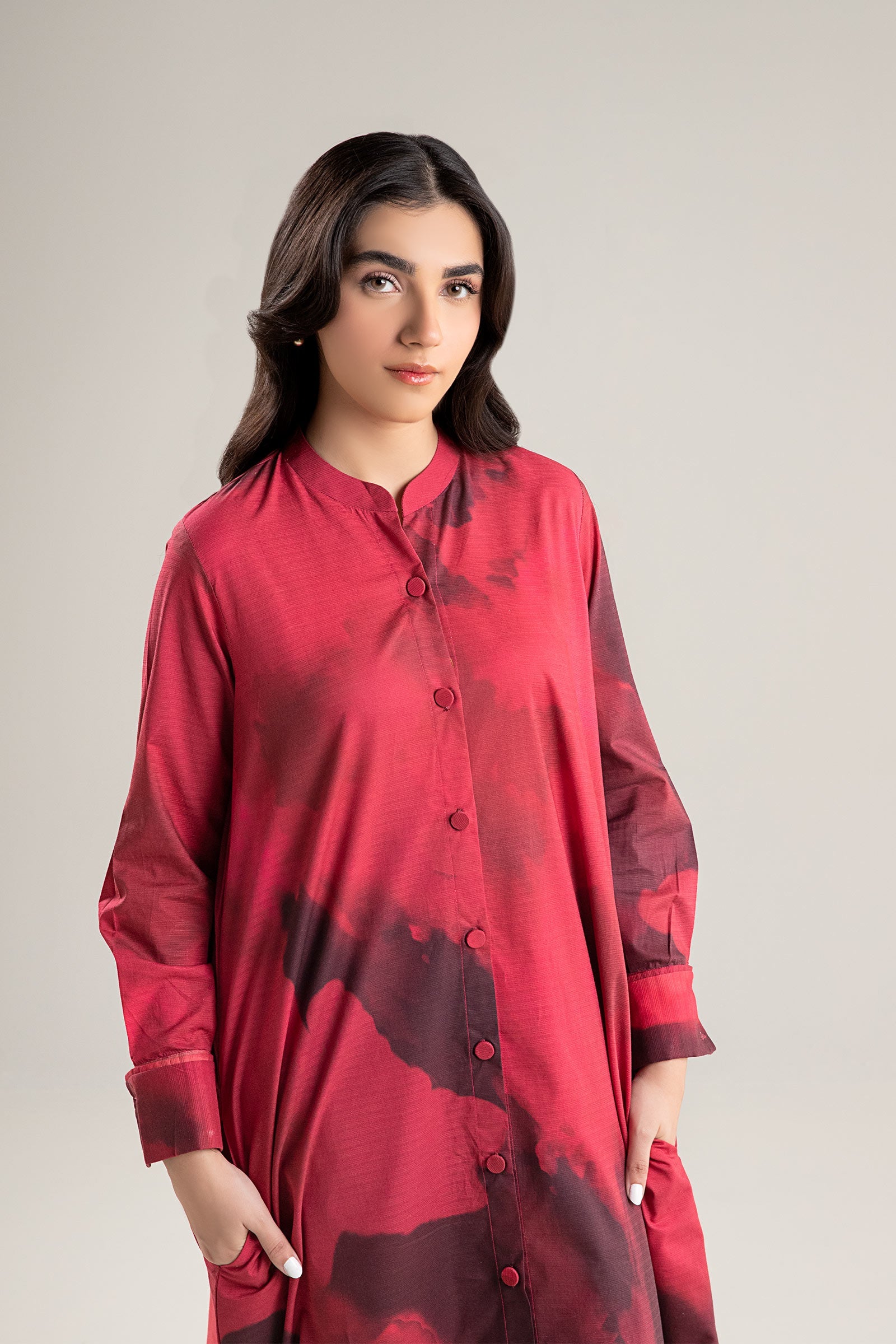 Printed Self Pinstripe Tunic