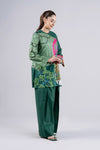 2 Pc Printed Slub Lawn Suit
