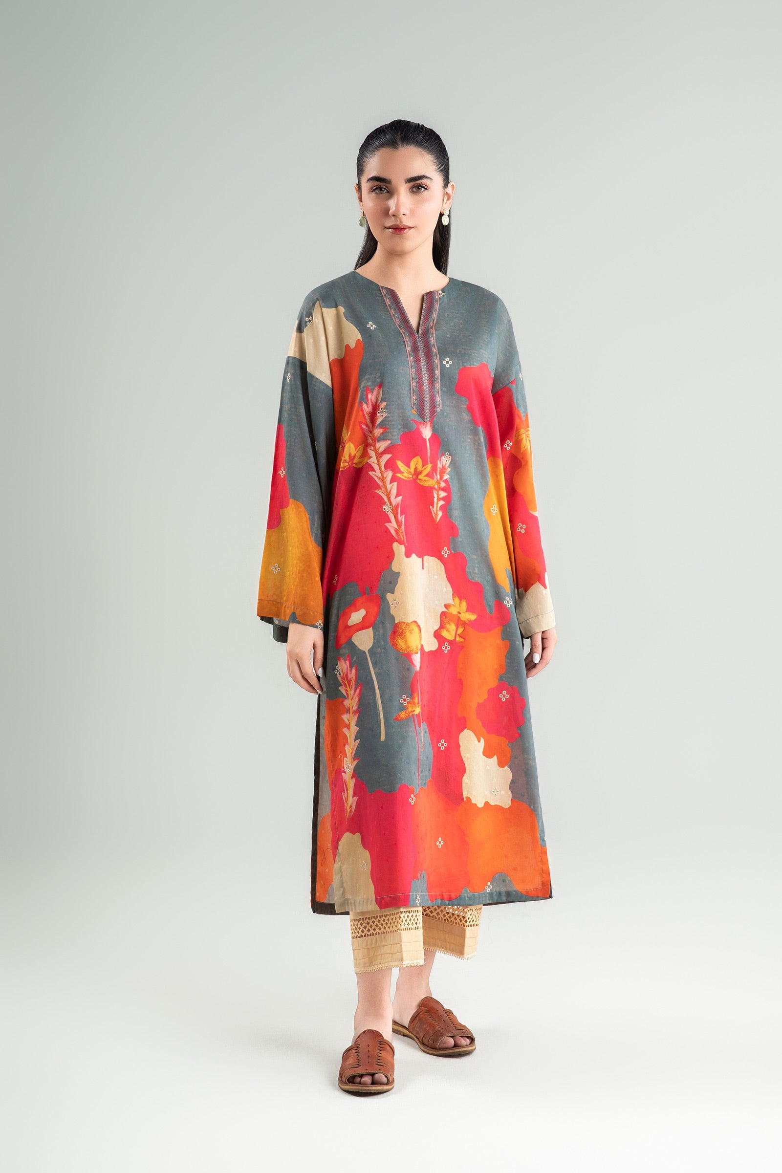 Printed Brochia Shirt