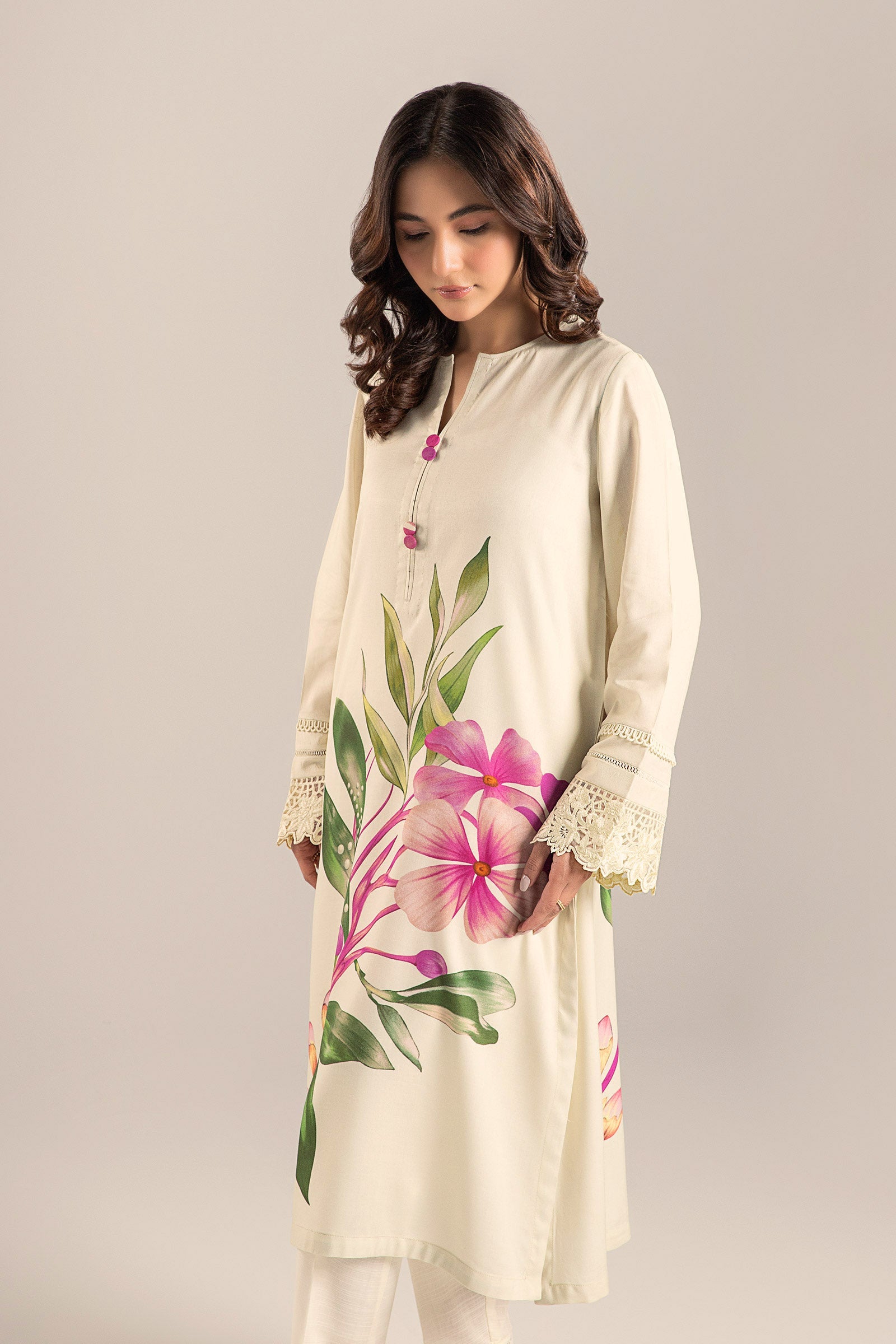Printed Arabic Lawn Shirt