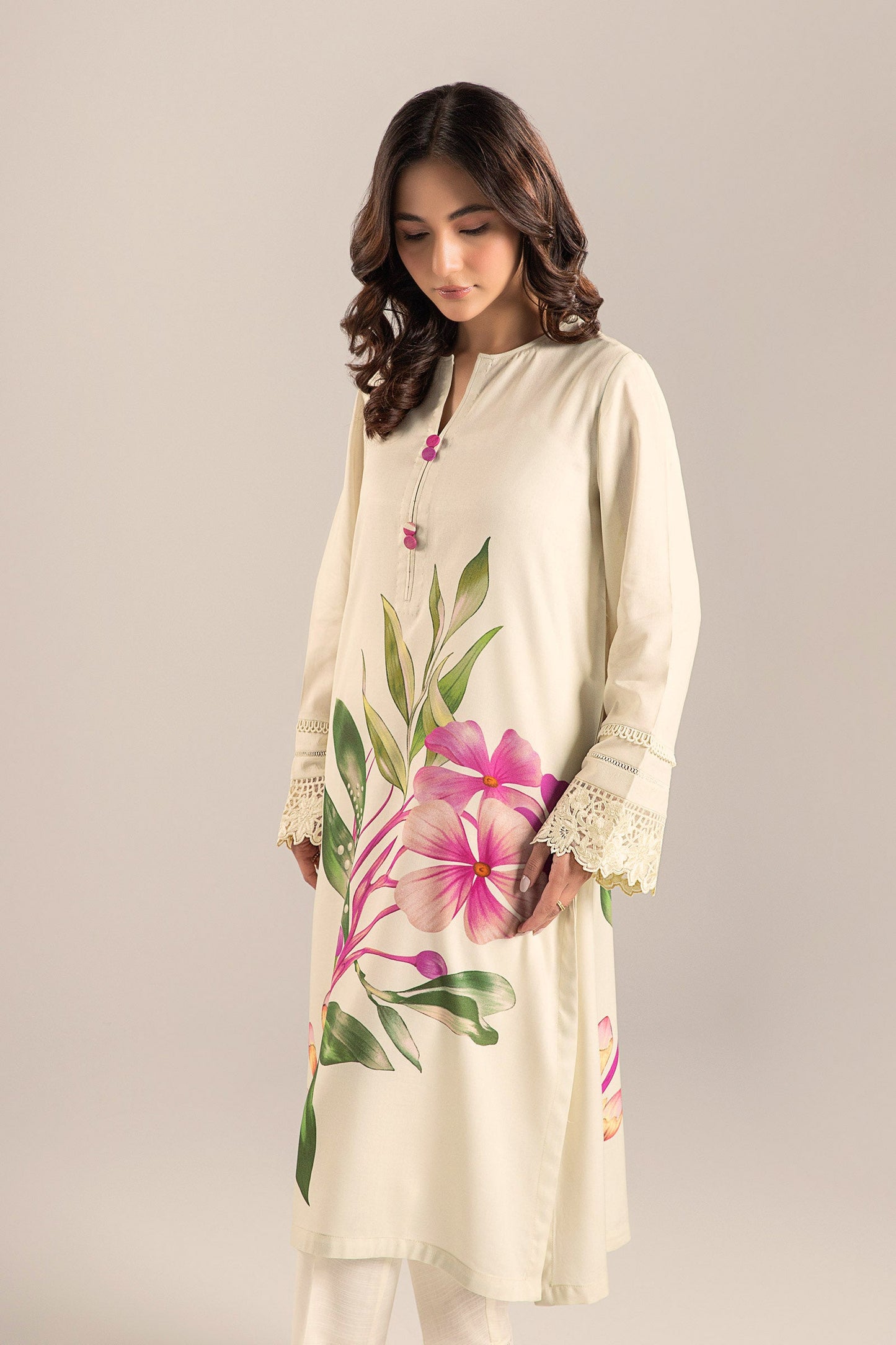 Printed Arabic Lawn Shirt