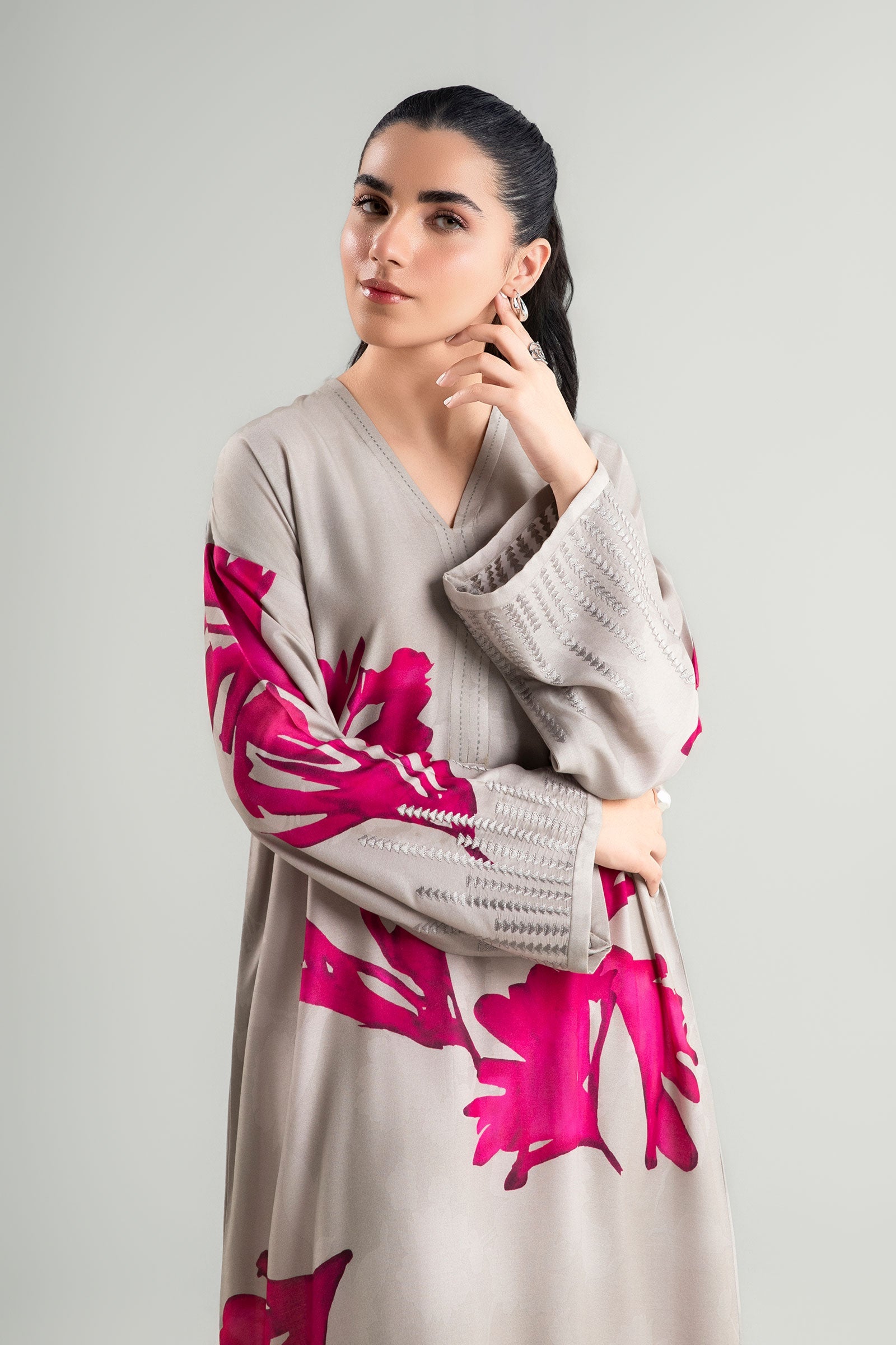 Printed Arabic Lawn Shirt