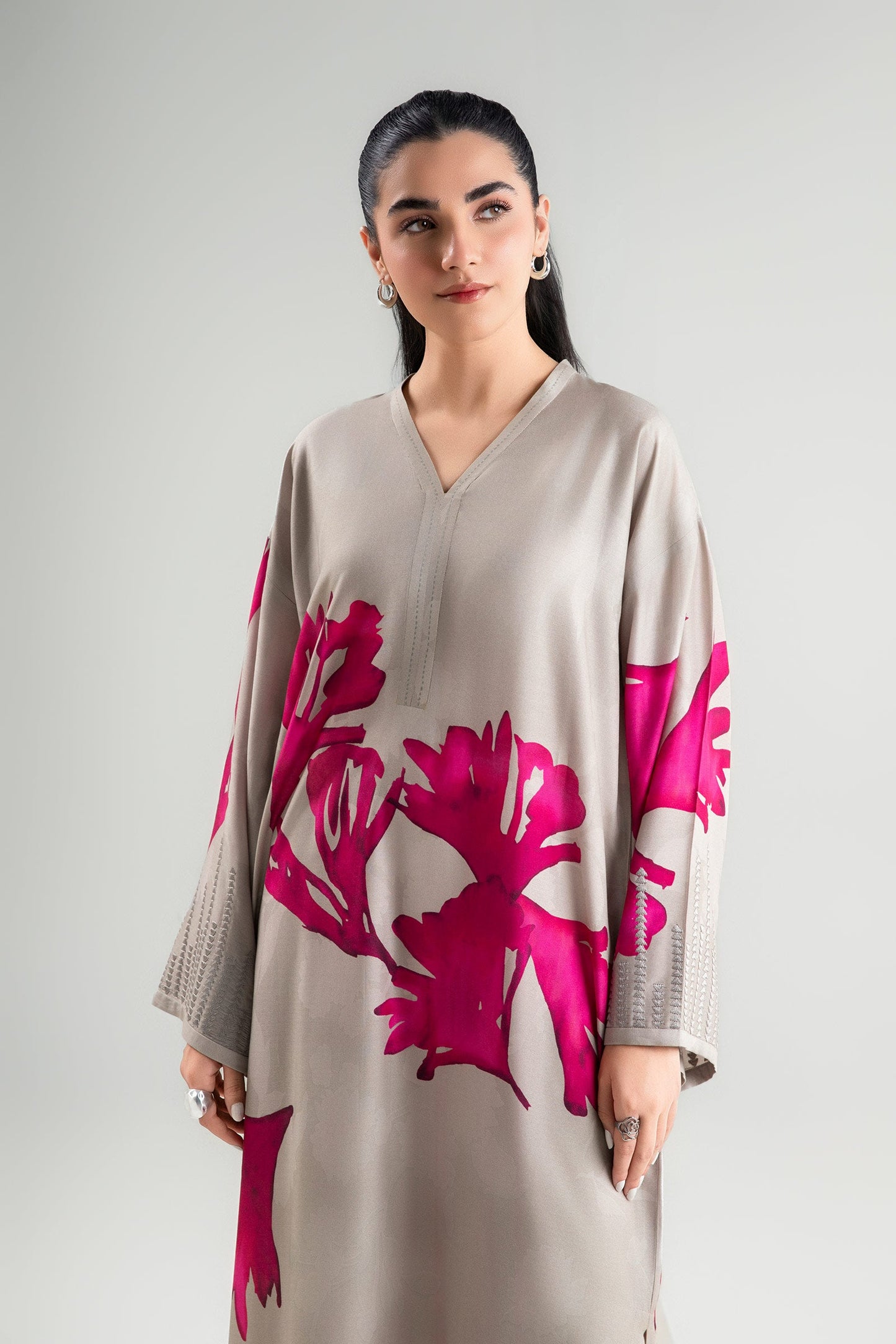 Printed Arabic Lawn Shirt