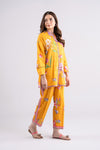 2 Pc Printed Textured Cotton Suit