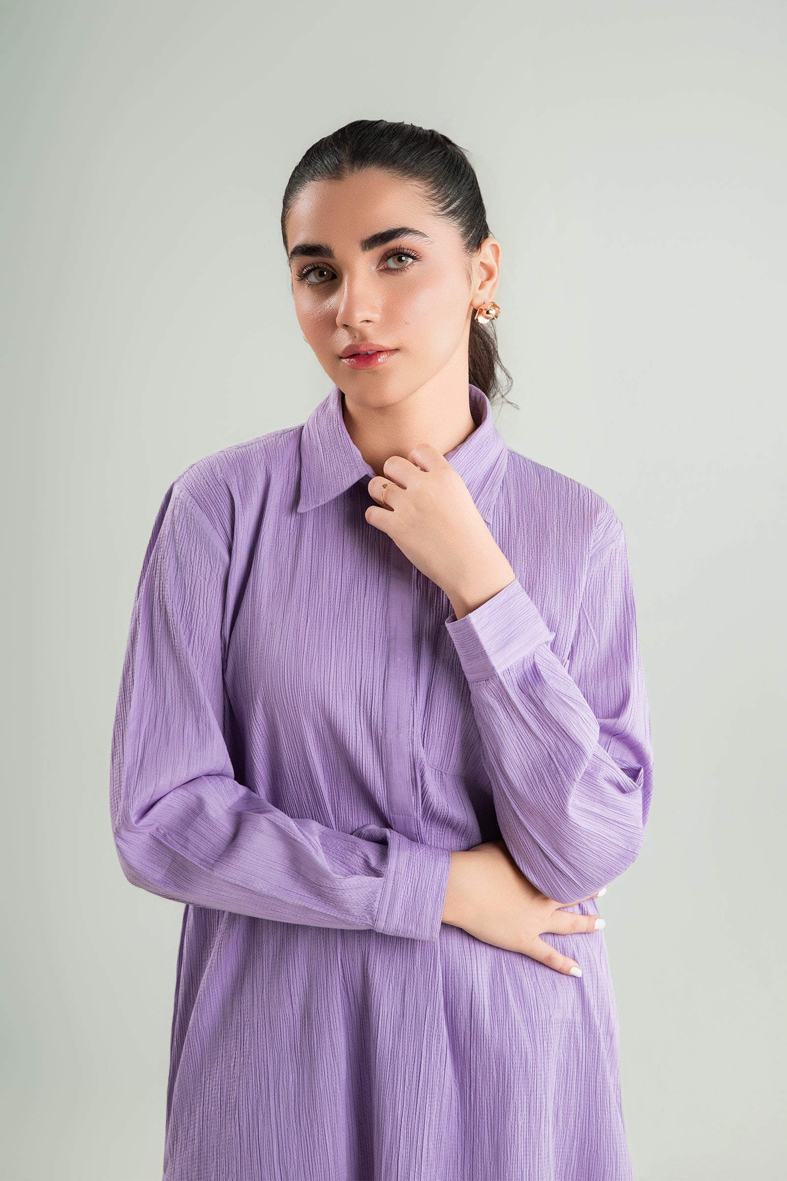 2 Pc Dyed Seersucker Suit