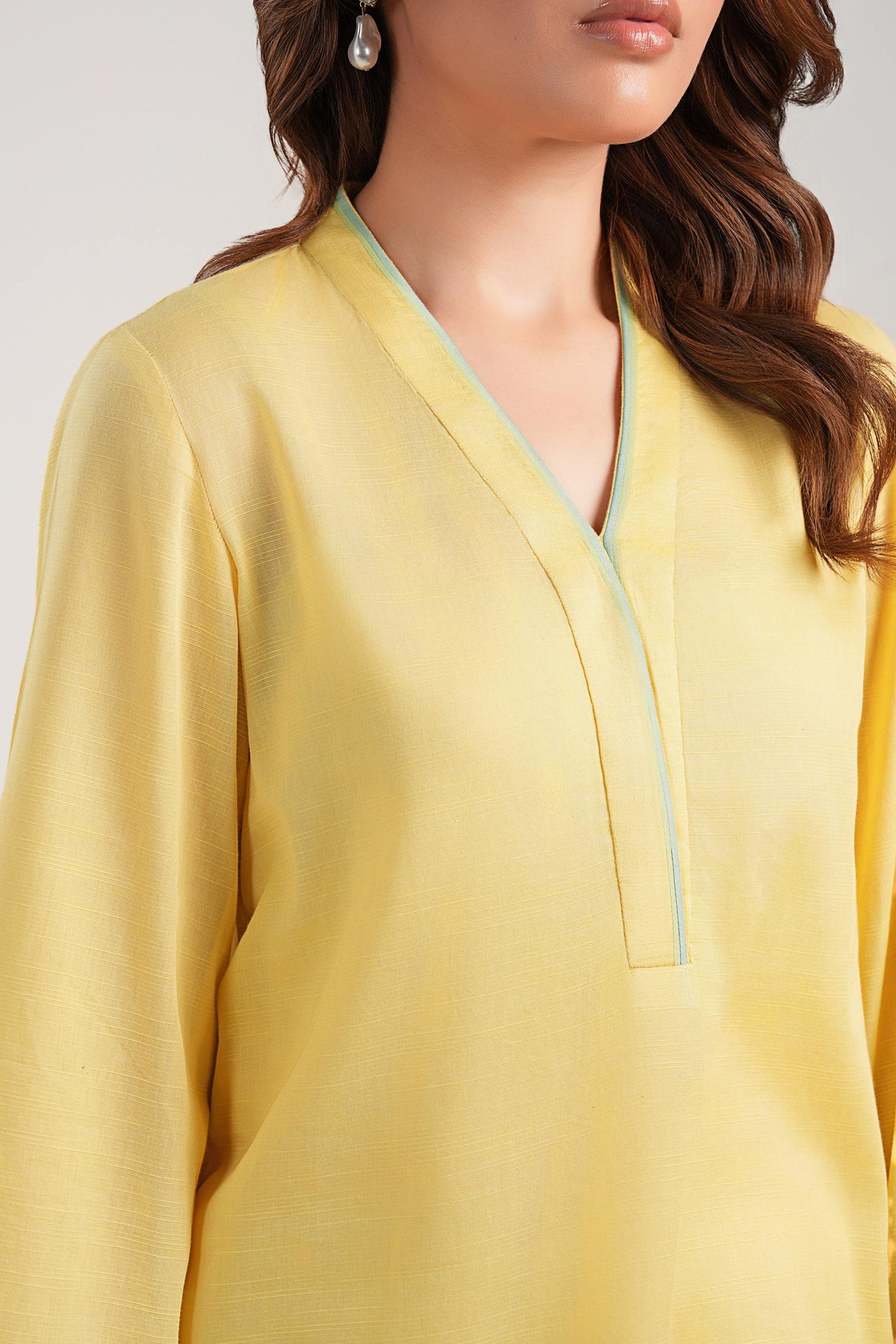 2 Pc Dyed Slub Lawn Suit | MB-CS25-93